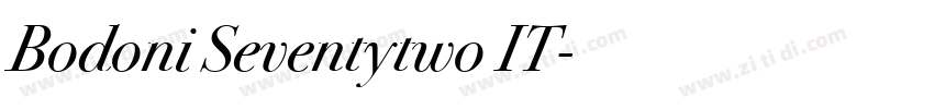 Bodoni Seventytwo IT字体转换